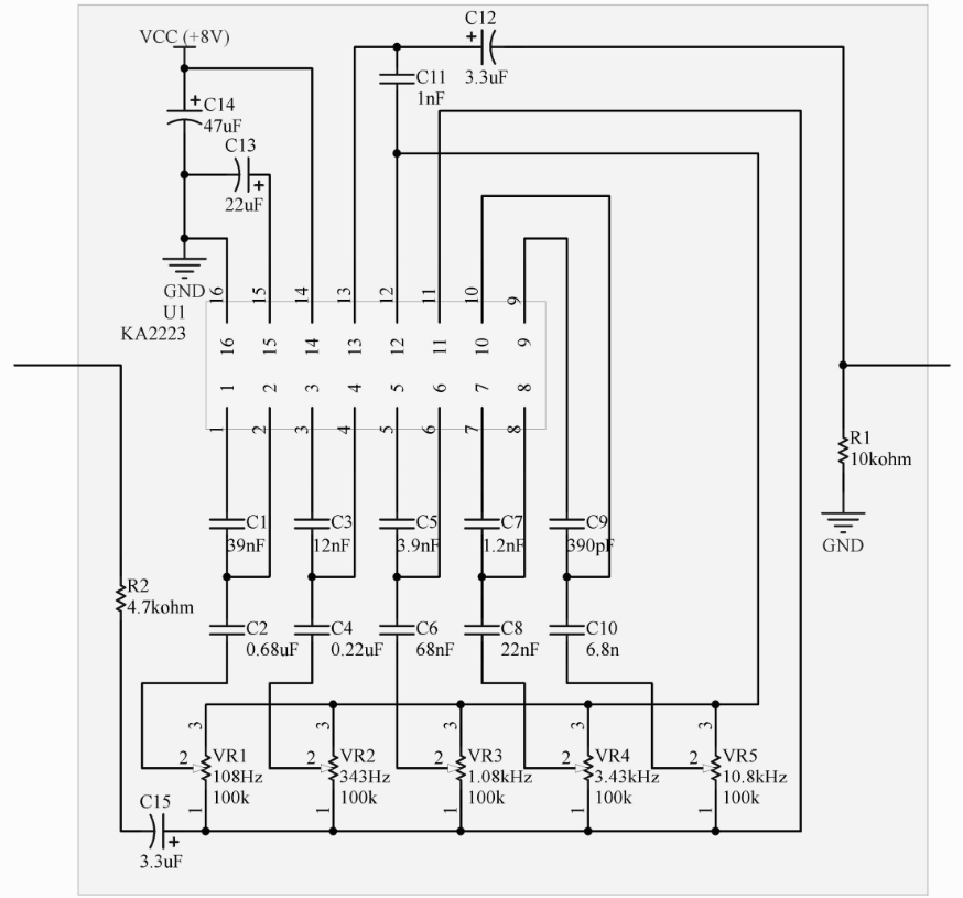 5 Band Equalizer Design